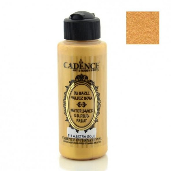 Cadence Su Bazlı Yaldız Boya 111 Antik Ekstra Altın 120ML ürün görseli
