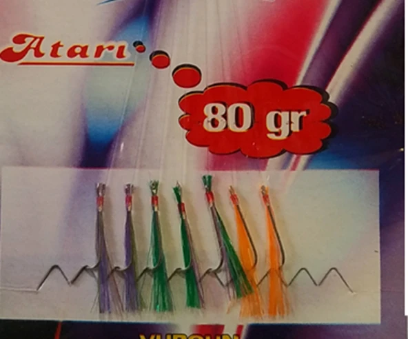 Vurgun 7 İğneli 3 Renkli Organze Çapari F10 - 2