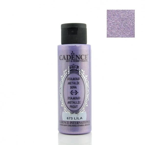 Cadence Diamond Metalik Boya 673 Lila 70ML ürün görseli