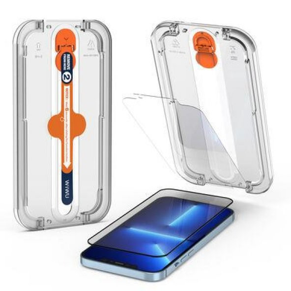Apple iPhone 14 Plus Wiwu Easy İnstall iVista Super Hardness Ekran Koruyucu - 8