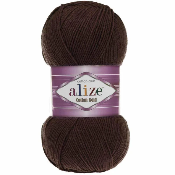 Alize Cotton Gold El Örgü İpi 26 Kahverengi
