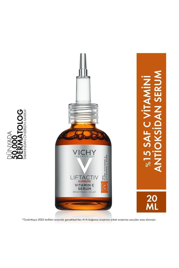 Vichy Liftactive Supreme %15 Saf C Vitamini  Aydınlatıcı Antioksidan serum 20 Ml