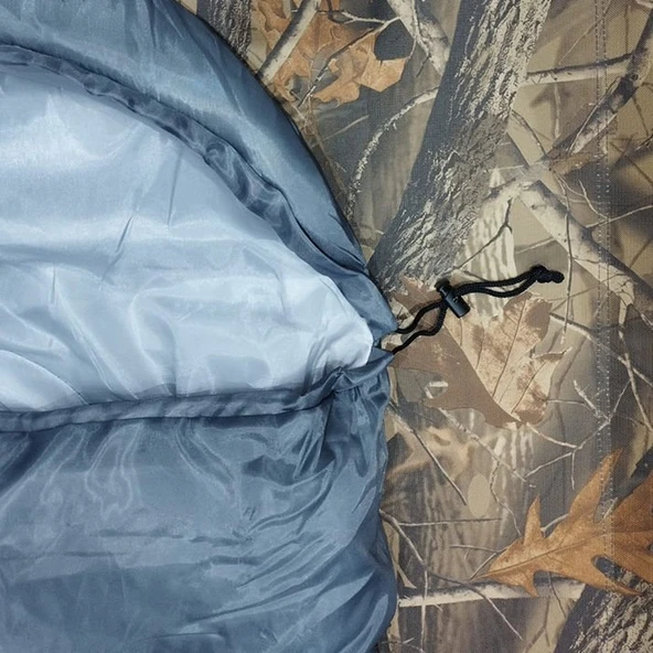 DFT Düz Başlık 190+30cm x75 Gri 5/15 Derece Uyku Tulumu - 10