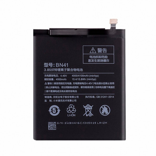 Xiaomi BN41 Batarya Redmi Note 4 Uyumlu Yedek Batarya