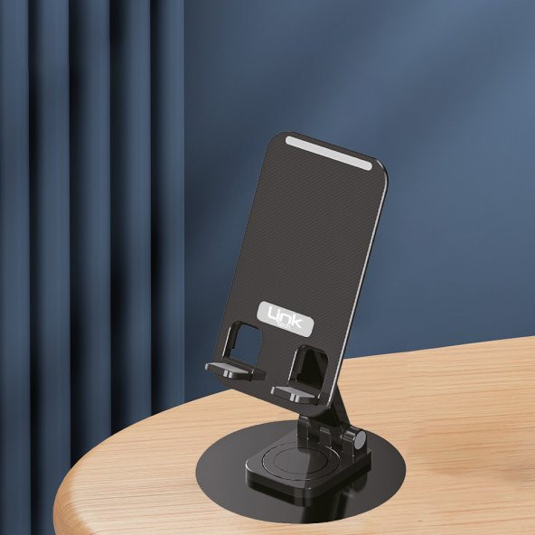 LinkTech H763 Metal Katlanır Masaüstü Telefon ve Tablet Standı - 2
