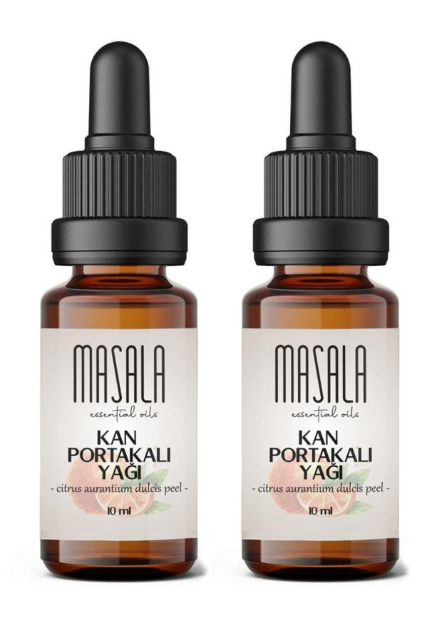 Masala 2 Adet Saf Kan Portakalı Yağı 10 ml. (Blood Orange Oil) - 2
