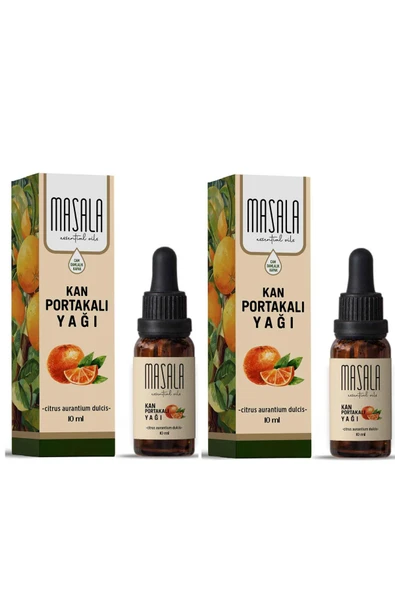 Masala 2 Adet Saf Kan Portakalı Yağı 10 ml. (Blood Orange Oil)