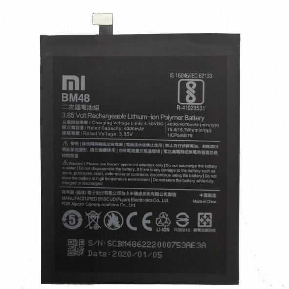 Xiaomi BM48 Batarya Redmi Mi Note 2 Uyumlu Yedek Batarya