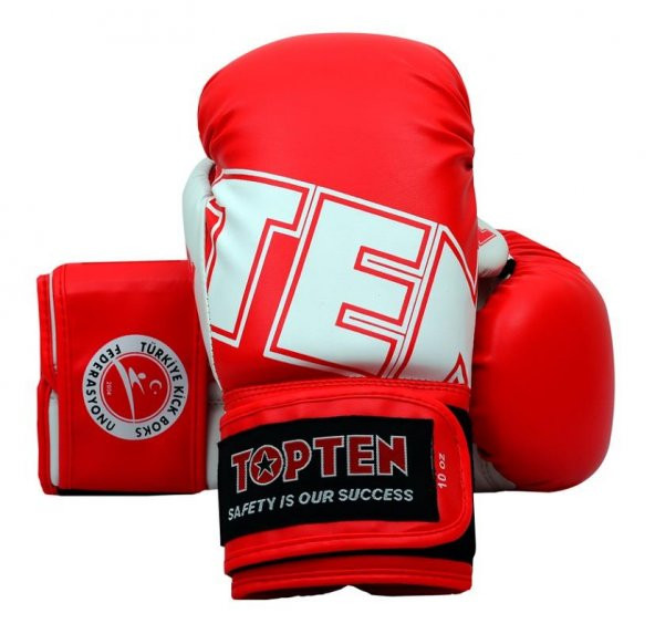 TOP TEN "TKB" Boks Eldiveni Kick Boks Federasyonu Logolu (WAKO Onaylı)