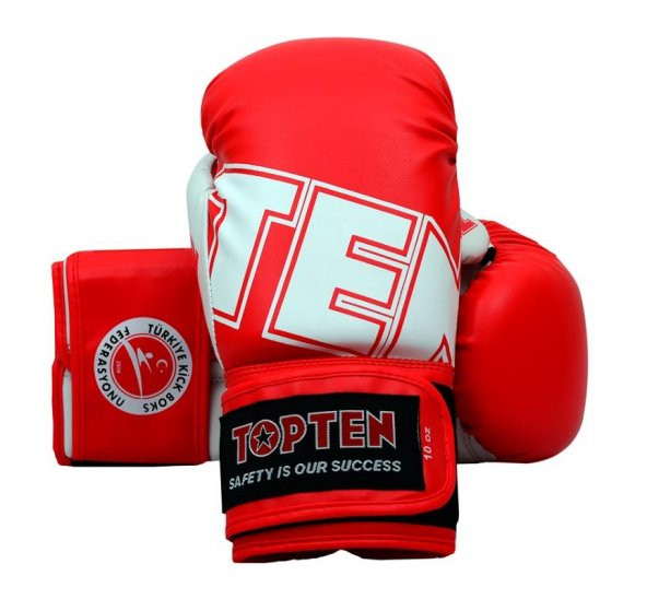 TOP TEN "TKB" Boks Eldiveni Kick Boks Federasyonu Logolu (WAKO Onaylı) - 3