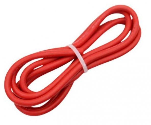 Silikon Kablo Kırmızı 16 AWG 1 Metre Prob Kablosu
