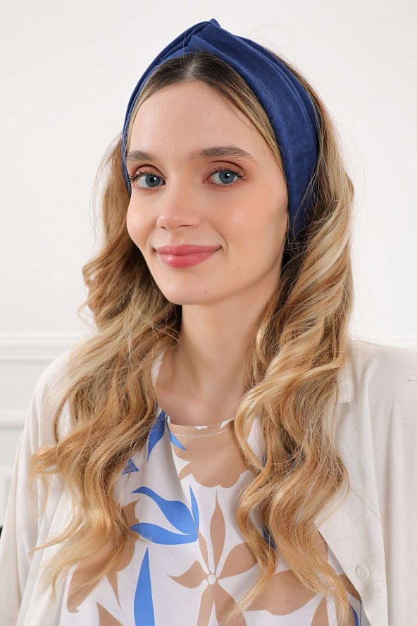 Saç Bandı , Bandana,Mavi,SB-9 - 2