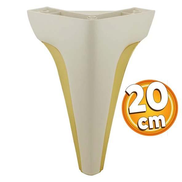 Endülüs Mobilya Kanepe Tv Ünitesi Konsol Koltuk Ayağı Krem Renk 20 Cm Ayakları