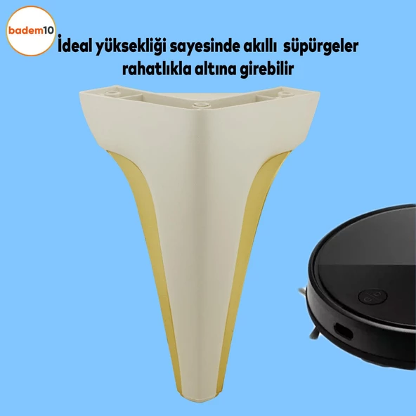 Endülüs Mobilya Kanepe Tv Ünitesi Konsol Koltuk Ayağı Krem Renk 20 Cm Ayakları - 2