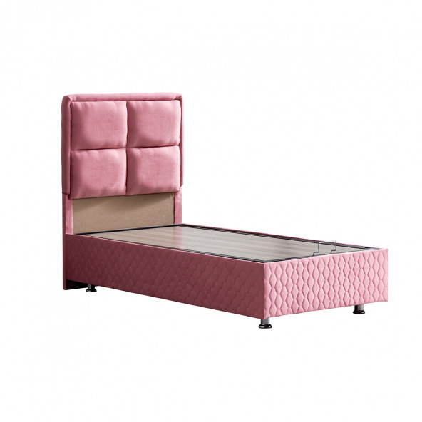Setay Grand Tek Kişilik Baza Başlık Ortho Soft Ortopedik Yatak Seti, Pembe - 3