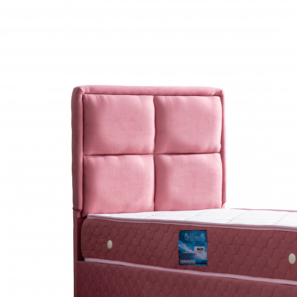 Setay Grand Tek Kişilik Baza Başlık Ortho Soft Ortopedik Yatak Seti, Pembe - 4