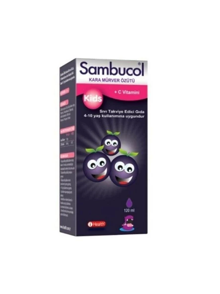 Sambucol Kids Kara Mürver Ekstresi Vitamin C Şurup 120 Ml