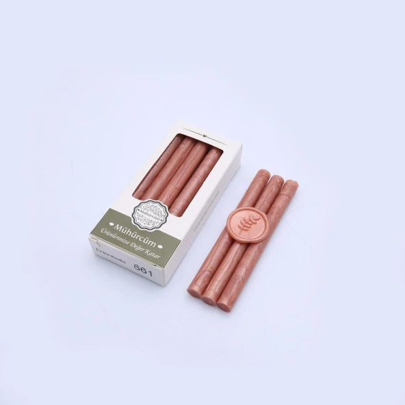 Mühür Mumu Çubuk 11mmx120mm 10 lu Paket Model: 661 SATEN ŞEFTALİ - 3