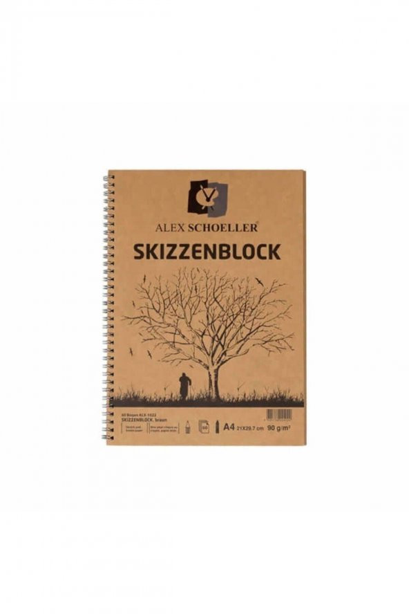 Kraft Spiralli Defter A4 60 Yaprak 90 gr