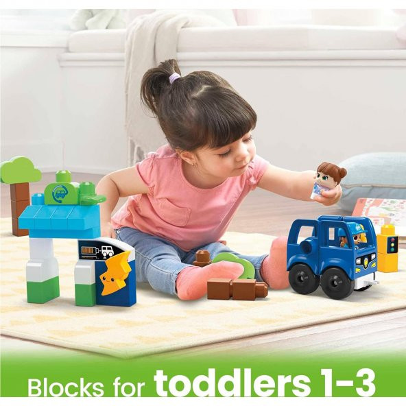 Fisher Price Mega Bloks Doğa Dostu Otobüs Seti - Resim 3