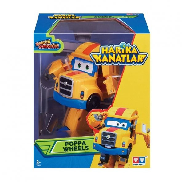 Harika Kanatlar Dönüşen Poppa Wheel 13 cm Figür - 2