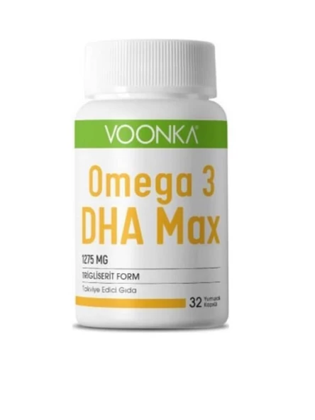 Voonka Omega-3 DHA Max 1275 mg 32 Kapsül