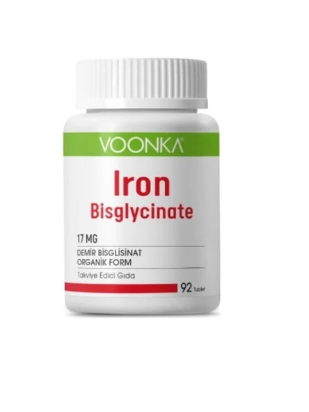 Voonka Iron Bisglycinate 92 Kapsül