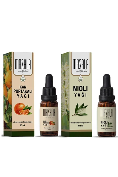 Masala Saf Kan Portakalı Yağı - Niaouli Yağı  10 ml. x 2 Adet