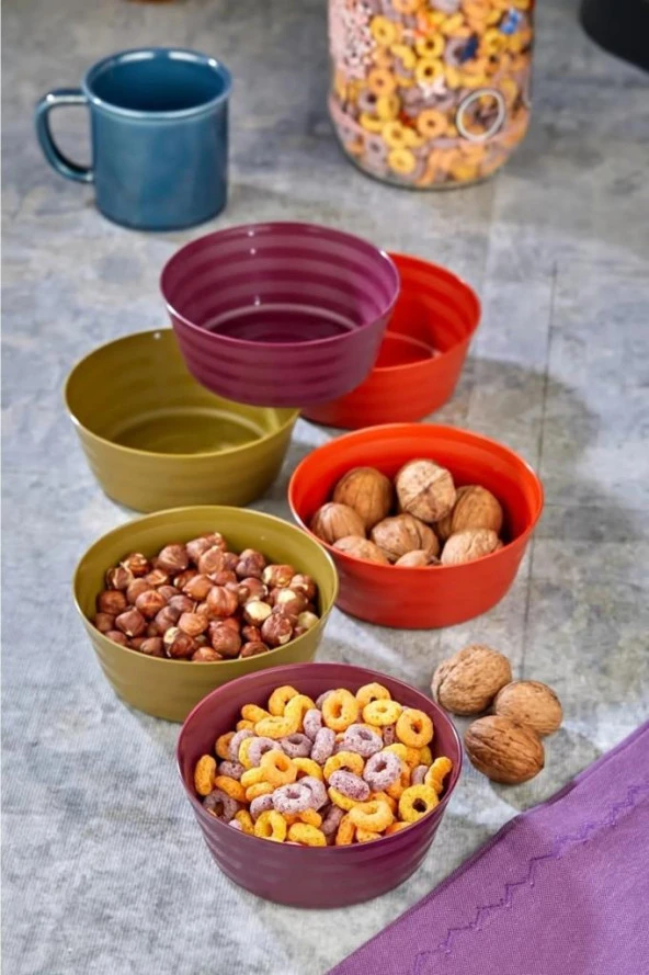 Kapris Plastik Çerezlik Sunumluk 6 Lı Kase - 2