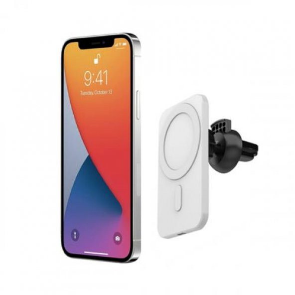 Coofbe Super Şarj Magsafe Uyumlu Manyetik İphone 14 13 12 Şarj Araç Şarjı Araç İçi Telefon Tutucu - 2