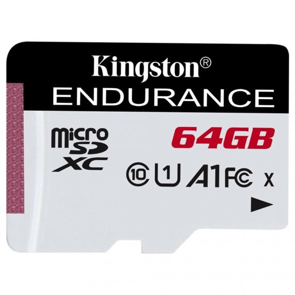 Kingston SDCE-64GB 64GB microSDXC Endurance 95R-30W C10 A1 UHS-I Card Only Hafıza Kartı