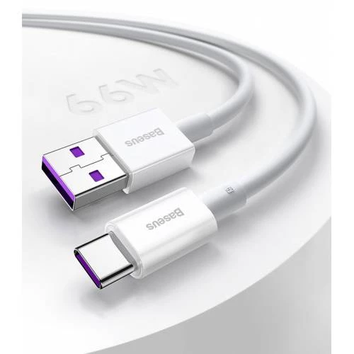 Baseus USB to TYPE-C PD 66W 1M Ultra Hızlı TYPE-C Şarj Kablosu Huawei Samsung Xiaomi Şarj Kablosu - 7