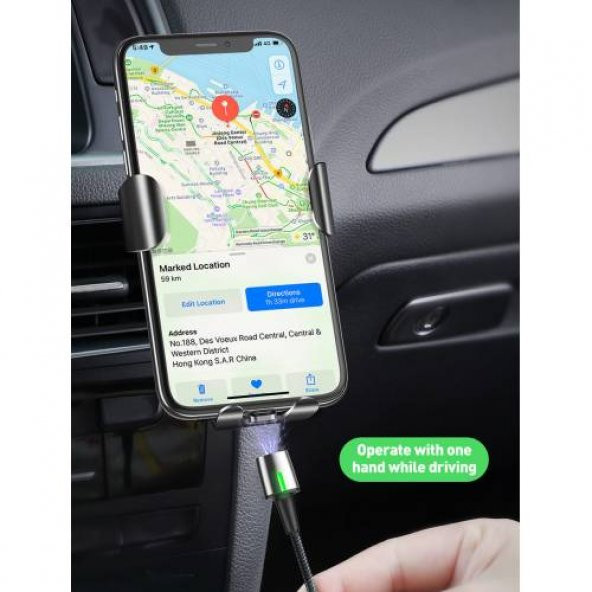 Baseus İphone 11 11 Pro Max Şarj Kablosu Mıknatıslı Magnetic Ultra Hızlı 2.4A iphone Şarj Kablosu - 6