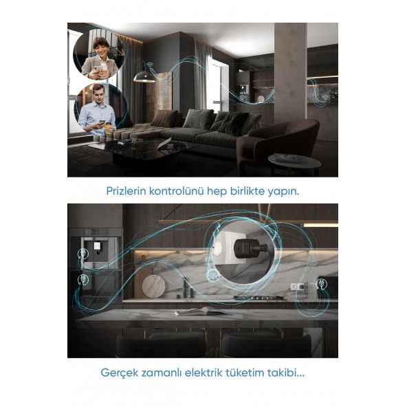 Akıllı Wi-Fi Priz Akım Korumalı Uzaktan Kontrol - 3