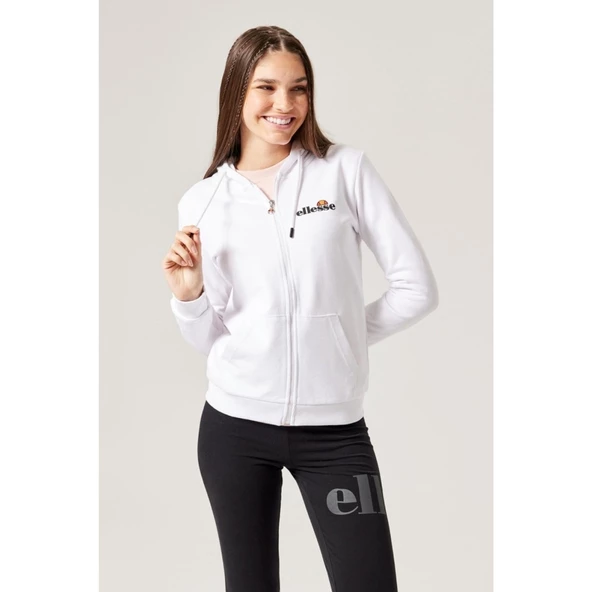 Ellesse Kadın Fermuarlı Sweatshirt F025-WT Beyaz - 2