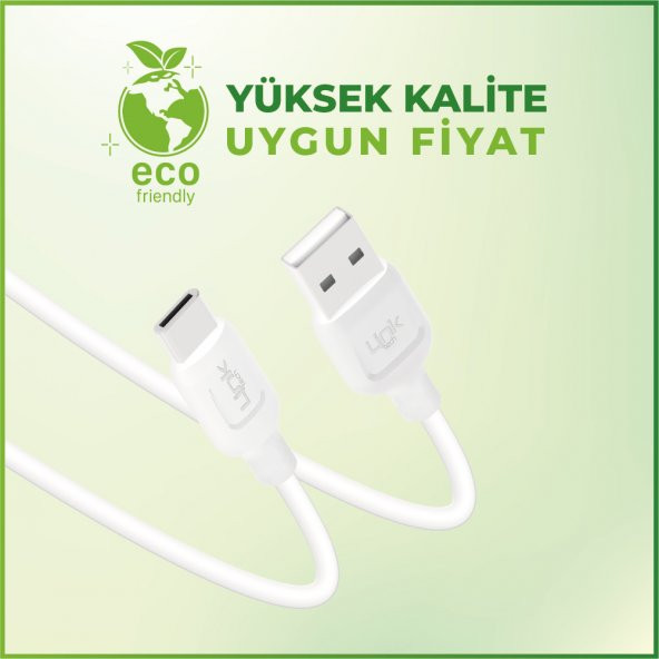 LinkTech K450 Strong 3A USB-Type-C Data/Şarj Kablosu 1mt - 3