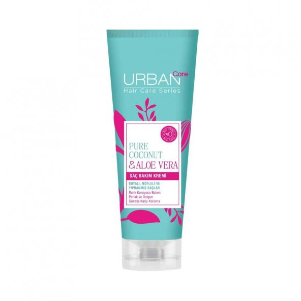 Urban Care Pure Coconut&Aloe Vera Boyalı Saçlara Özel Renk Koruyucu Saç Bakım Kremi 250Ml