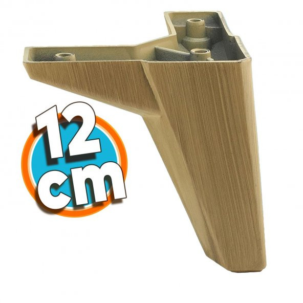 Mobilya Yatak Kanepe Sehpa Baza TV Ünitesi Koltuk Ayağı Açık Ceviz 12 cm Ayak
