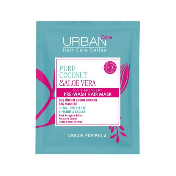 Urban Care Pure Coconut&aloe Vera Boyalı Saçlara Özel Renk Koruyucu Duş Öncesi Maske-50ml