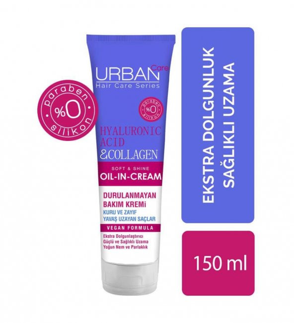 Urban Care Hyaluronik Asit&kolajen Kuru Ve Cansız Saçlara Özel Durulanmayan Bakım Kremi 150 ml