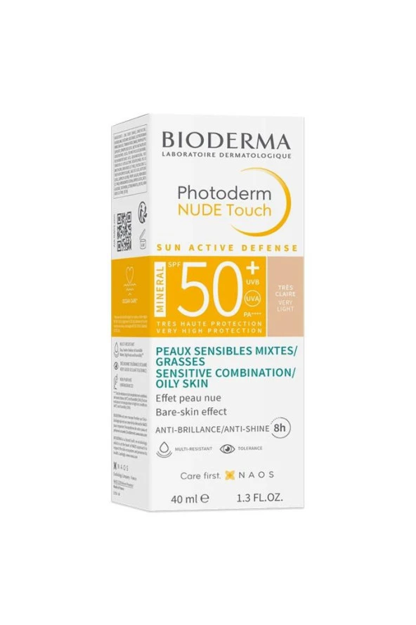 Bioderma Photoderm Nude Touch Spf50+ Very Light 40 Ml