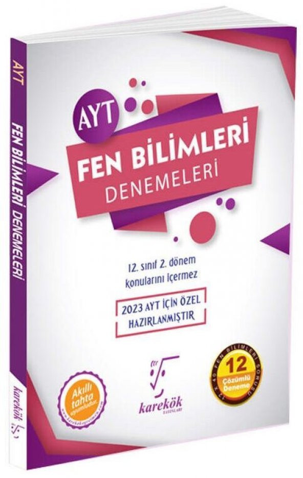 Karekök 2023 YKS AYT Fen Bilimleri 12 Deneme - 2