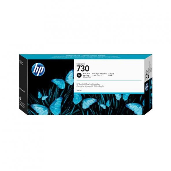 HP 730 Photo Black Foto Siyah 300 Ml Plotter Kartuşu P2V73A ürün görseli