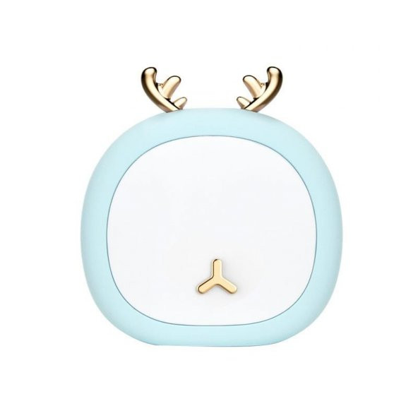 Geyik Tasarımlı USB Şarj Edilebilir 3 Farklı Işık Veren LED Gece Lambası