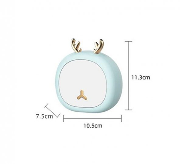 Geyik Tasarımlı USB Şarj Edilebilir 3 Farklı Işık Veren LED Gece Lambası - 5