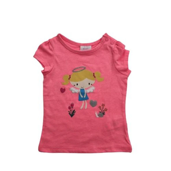 Wonder Kids Renk Renk Çeşit Çeşit Kız Bebek Tshirt WK18SS5300
