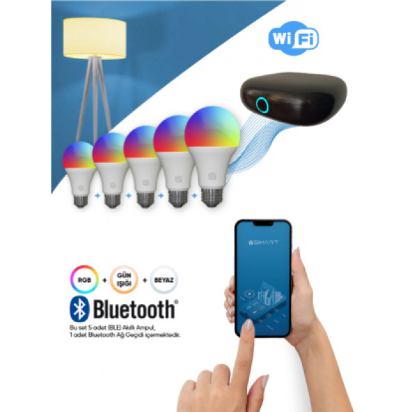 Şımart 5'li Ampul Seti - Şımart Bluetooth Ağ Geçidi