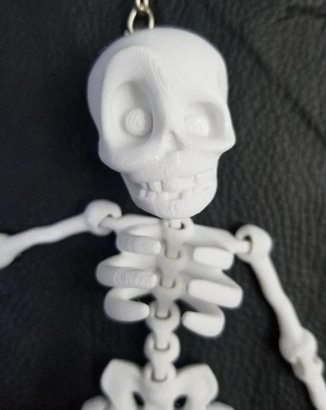 Iskelet Anahtarlık Sevimli Beyaz İskelet - Resim 2