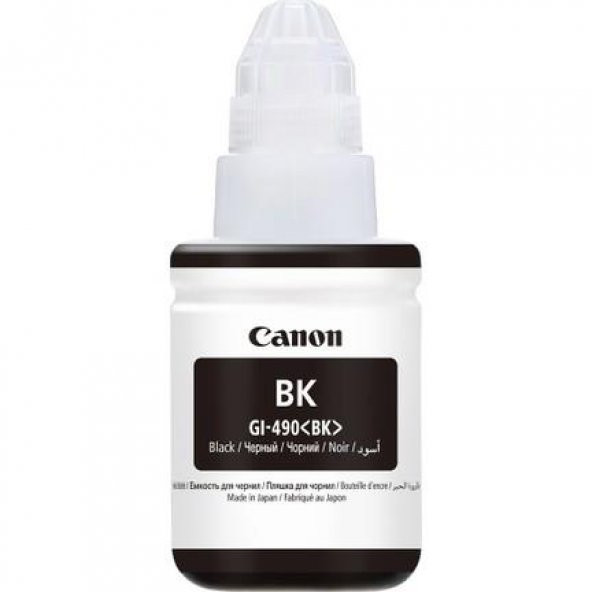 Canon GI-490BK Black Siyah Şişe Mürekkep G1411-2411-3411-4411 ürün görseli
