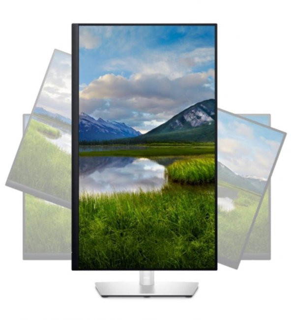 Dell 27" P2722H 5ms 60Hz FHD 1920x1080 HDMI DP USB VGA Asansör Pivot IPS LED Monitör - Resim 2